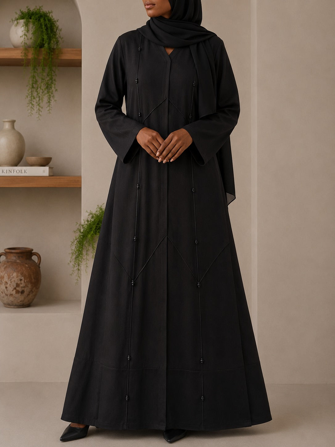 Obsidian Prism Abaya Set