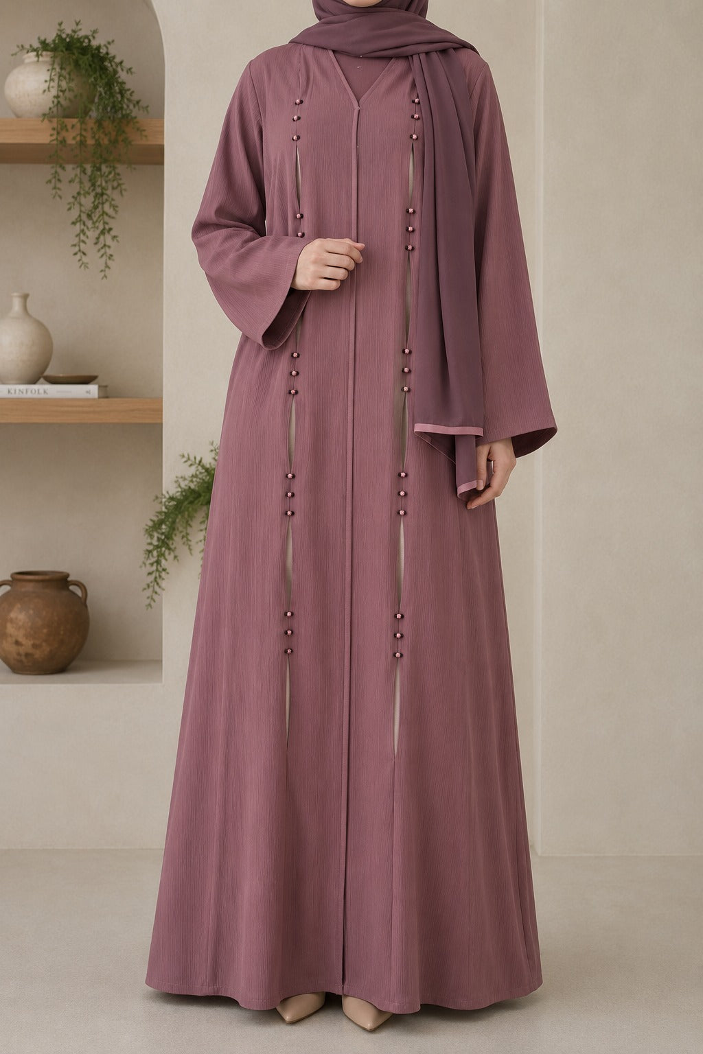 Rose Quartz Abaya Set