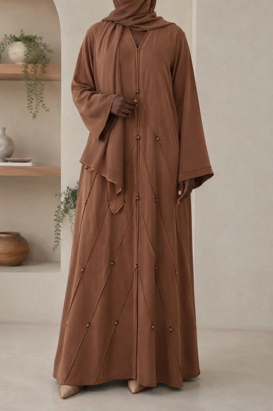 Caramel Starbust Abaya Set