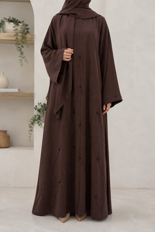 Cocoa Diamond Abaya Set