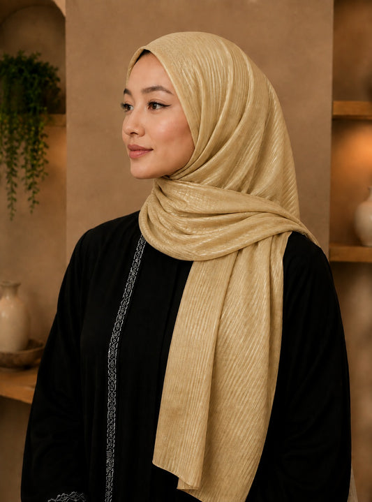 Fine Striped Satin Hijab