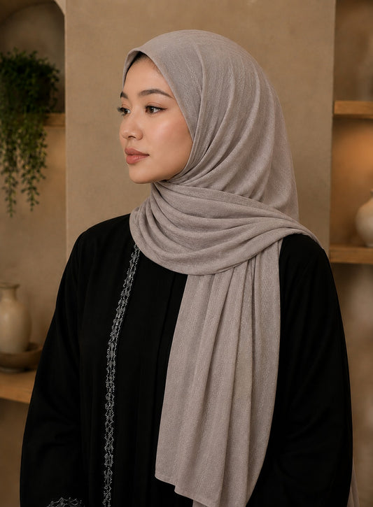 Woven Block Jersey Hijab